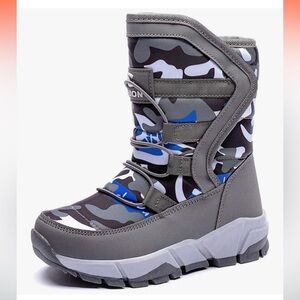 Boys' Camouflage waterproof Snow Boots